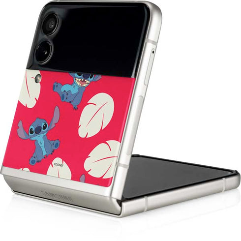Disney Lilo and Stitch Character Pattern Galaxy Z Flip4 5G Skin